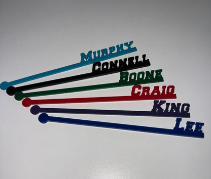 Drink Stirrers with Name