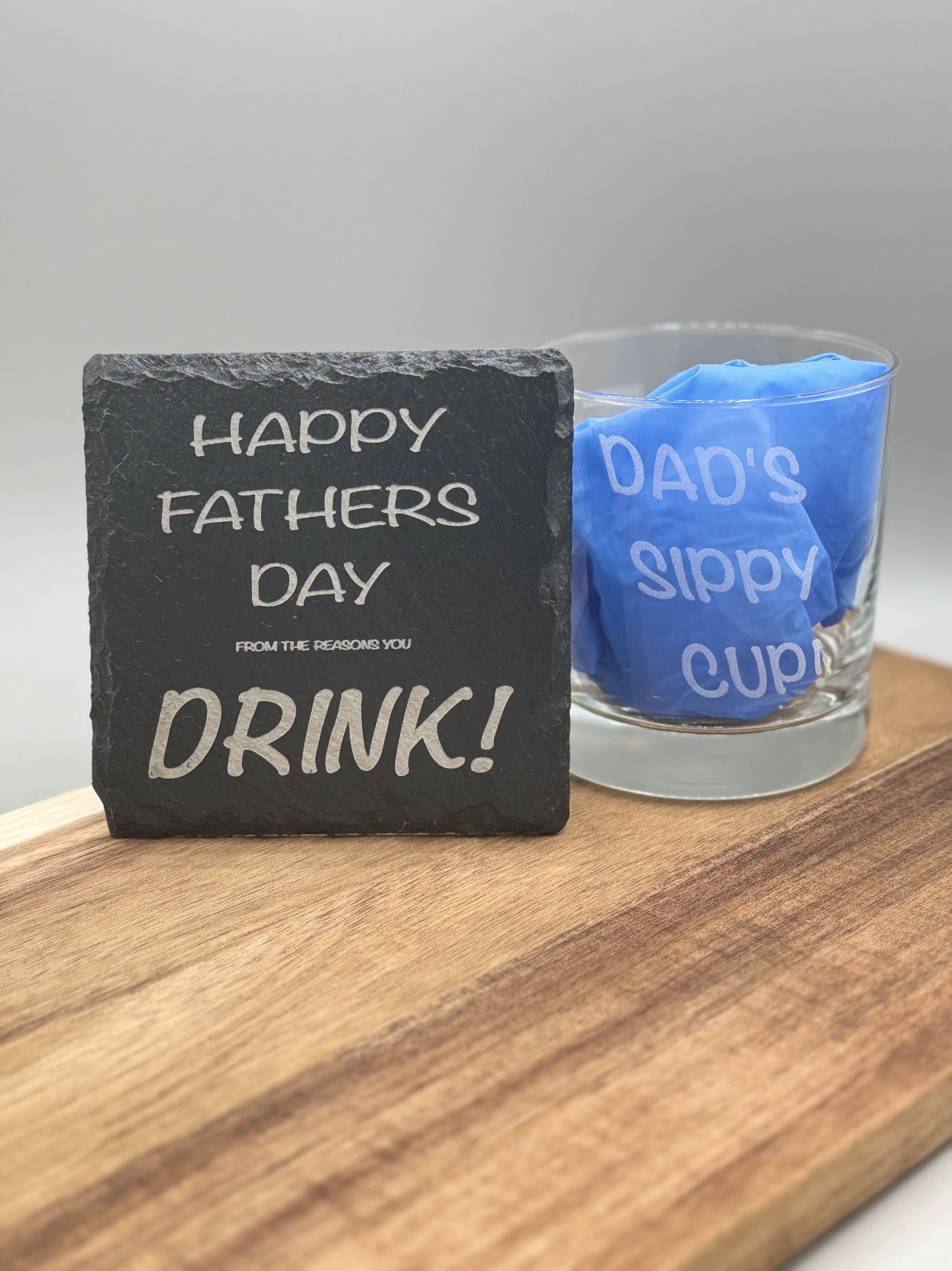 1 Father's Day Whiskey & Coaster set